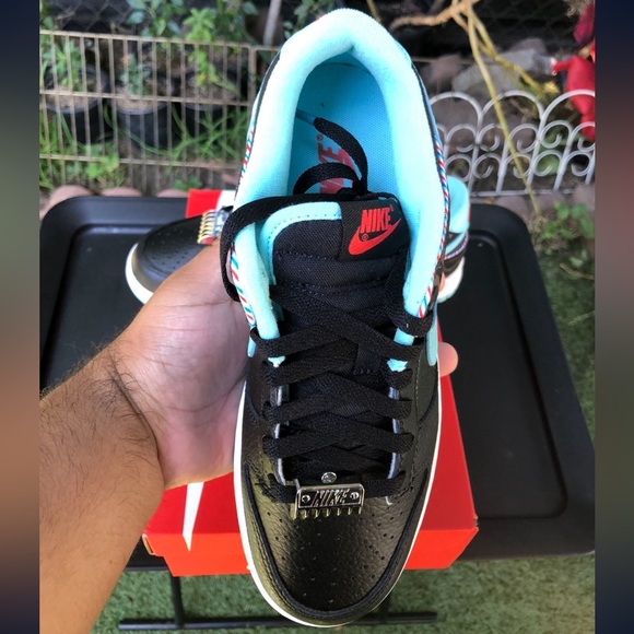 Nike Dunk Low SE “Barber Shop Black” Size 7Y/ 8.5 Women - Picture 3 of 6